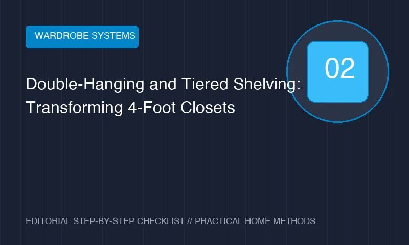 Double-Hanging and Tiered Shelving: Transforming 4-Foot Closets